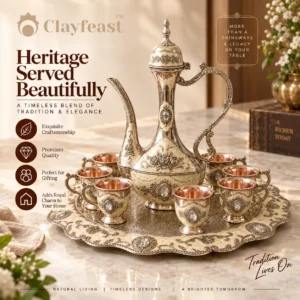 Brass Drinkware Set